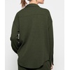 image:imageRVivimos Womens Long Sleeve Button Down Shirts Fall Winter Casual Loose Waffle Knit TopsArmy Green