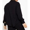 image:imageRVivimos Womens Long Sleeve Button Down Shirts Fall Winter Casual Loose Waffle Knit TopsBlack