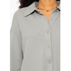 image:imageRVivimos Womens Long Sleeve Button Down Shirts Fall Winter Casual Loose Waffle Knit TopsGrey