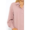 image:imageRVivimos Womens Long Sleeve Button Down Shirts Fall Winter Casual Loose Waffle Knit TopsPink