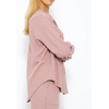 image:imageRVivimos Womens Long Sleeve Button Down Shirts Fall Winter Casual Loose Waffle Knit TopsPink