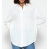 image:imageRVivimos Womens Long Sleeve Button Down Shirts Fall Winter Casual Loose Waffle Knit TopsWhite