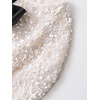 image:imageRVivimos Womens Long Sleeve Crop Tops Fall Winter Sequin Bow Tie Glitter Fashion Casual Tops BlousesWhite