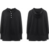 image:imageRVivimos Womens Oversized Sweatshirts Fall Essential Hoodies Pullover Cotton Long Sleeve Button Up Casual Tops with PocketsBlack