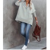 image:imageRVivimos Womens Oversized Sweatshirts Fall Essential Hoodies Pullover Cotton Long Sleeve Button Up Casual Tops with PocketsGrey