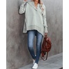 image:imageRVivimos Womens Oversized Sweatshirts Fall Essential Hoodies Pullover Cotton Long Sleeve Button Up Casual Tops with PocketsGrey