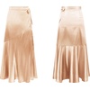 image:imageRVivimos Womens Satin Skirt High Waist Split Side Sexy Party Wrap Tie Waist Flowy Maxi SkirtChampagne