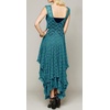 image:imageRVivimos Womens Sleeveless Backless Asymmetrical Layered Lace Long Dress with Slip Two PiecesGreen