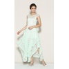 image:imageRVivimos Womens Sleeveless Backless Asymmetrical Layered Lace Long Dress with Slip Two PiecesMint Green