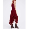 image:imageRVivimos Womens Sleeveless Backless Asymmetrical Layered Lace Long Dress with Slip Two PiecesWine Red