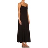 image:imageRVivimos Womens Summer Adjustable Spaghetti Strap Flowy Maxi Dress Boho Bow Tie Back Sexy Backless Ruffle Tiered Long DressBlack
