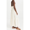image:imageRVivimos Womens Summer Adjustable Spaghetti Strap Flowy Maxi Dress Boho Bow Tie Back Sexy Backless Ruffle Tiered Long DressWhite