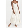 image:imageRVivimos Womens Summer Adjustable Spaghetti Strap Flowy Maxi Dress Boho Bow Tie Back Sexy Backless Ruffle Tiered Long DressWhite