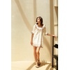 image:imageRVivimos Womens Summer Babydoll Mini Dress Cotton Puff Sleeve Floral Embroidered Casual Loose Tunic DressWhite