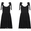 image:imageRVivimos Womens Summer Casual Cotton Linen Mini Dress 2026 Adjustable Straps Sleeveless Loose Flowy Beach Dress with PocketsBlack