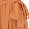 image:imageRVivimos Womens Summer Casual Short Sleeves V Neck Belted Flowy Midi DressTangerineshortsleeve