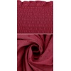 image:imageRVivimos Womens Summer Cotton Plaid Puff Sleeves Bow Casual OffShoulder Boho Midi DressBurgundy