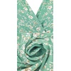 image:imageRVivimos Womens Summer Cotton Short Sleeve Irregular Dots Ruffles Wrap Flowy Midi DressGreen