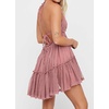 image:imageRVivimos Womens Summer Halter Deep V Neck Sexy Patchwork Mini Short DressesAltrosa