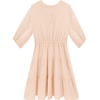 image:imageRVivimos Womens Summer Linen Puff Sleeves Casual Button Up ALine Casual Skater Mini DressesBeige