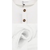 image:imageRVivimos Womens Summer Linen Puff Sleeves Casual Button Up ALine Casual Skater Mini DressesWhite