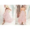 image:imageRVivimos Womens Summer Maxi Dress Spaghetti Strap Boho Floral Print Smocked Backless Casual Ruffle Flowy Long DressesPink