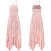 image:imageRVivimos Womens Summer Maxi Dress Spaghetti Strap Boho Floral Print Smocked Backless Casual Ruffle Flowy Long DressesPink