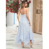 image:imageRVivimos Womens Summer Maxi Dress Spaghetti Strap Boho Floral Print Smocked Backless Casual Ruffle Flowy Long DressesSkyblue