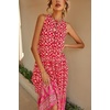 image:imageRVivimos Womens Summer Sleeveless Floral Print Button Up Bohemian Flowy Maxi DressesRed