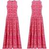image:imageRVivimos Womens Summer Sleeveless Floral Print Button Up Bohemian Flowy Maxi DressesRed