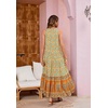 image:imageRVivimos Womens Summer Sleeveless Floral Print Button Up Bohemian Flowy Maxi DressesYellow