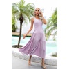 image:imageRVivimos Womens Summer Sleeveless Tank Dress Boho Casual Smocked Backless Tiered Ruffle Flowy Midi DressPurple