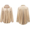 image:imageRVivimos Womens Winter Velvet Long Sleeve Button Down Casual Tops ShirtsChampagne