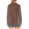 image:imageRVivimos Womens Winter Velvet Long Sleeve Button Down Casual Tops ShirtsLight Brown