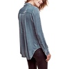 image:imageRVivimos Womens Winter Velvet Long Sleeve Button Down Casual Tops ShirtsLightblue