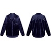image:imageRVivimos Womens Winter Velvet Long Sleeve Button Down Casual Tops ShirtsNavyblue