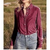 image:imageRVivimos Womens Winter Velvet Long Sleeve Button Down Casual Tops ShirtsPlum Red