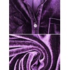 image:imageRVivimos Womens Winter Velvet Long Sleeve Button Down Casual Tops ShirtsPurple