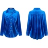 image:imageRVivimos Womens Winter Velvet Long Sleeve Button Down Casual Tops ShirtsRoyal Blue2