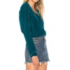 image:imageRVivimos Womens Winter Velvet Long Sleeve Button Down Casual Tops ShirtsSeablue