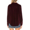 image:imageRVivimos Womens Winter Velvet Long Sleeve Button Down Casual Tops ShirtsWine Red