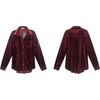 image:imageRVivimos Womens Winter Velvet Long Sleeve Button Down Casual Tops ShirtsWine Red