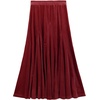 image:imageRVivimos Womens Winter Warm Velvet High Waist Elegant Flowy ALine Midi SkirtRed