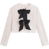 image:imageRVivimos Womens Long Sleeve Crop Tops Fall Winter Sequin Bow Tie Glitter Fashion Casual Tops BlousesWhite