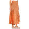 image:imageRVivimos Womens Satin Skirt High Waist Split Side Sexy Party Wrap Tie Waist Flowy Maxi SkirtCamel