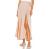 image:imageRVivimos Womens Satin Skirt High Waist Split Side Sexy Party Wrap Tie Waist Flowy Maxi SkirtChampagne