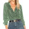 image:imageRVivimos Womens Winter Velvet Long Sleeve Button Down Casual Tops ShirtsSage Green