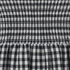 image:imageRVivimos 2026 Summer Cotton Plaid Maxi Dresses for Women Flutter Sleeve Square Neck Smocked Ruffle Flowy Tiered Casual DressBlack