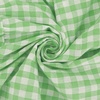 image:imageRVivimos 2026 Summer Cotton Plaid Maxi Dresses for Women Flutter Sleeve Square Neck Smocked Ruffle Flowy Tiered Casual DressGreen