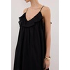 image:imageRVivimos 2026 Womens Summer Cotton Adjustable Spaghetti Strap V Neck Casual Loose Flowy Vacation Maxi Dress Beach SundressBlack